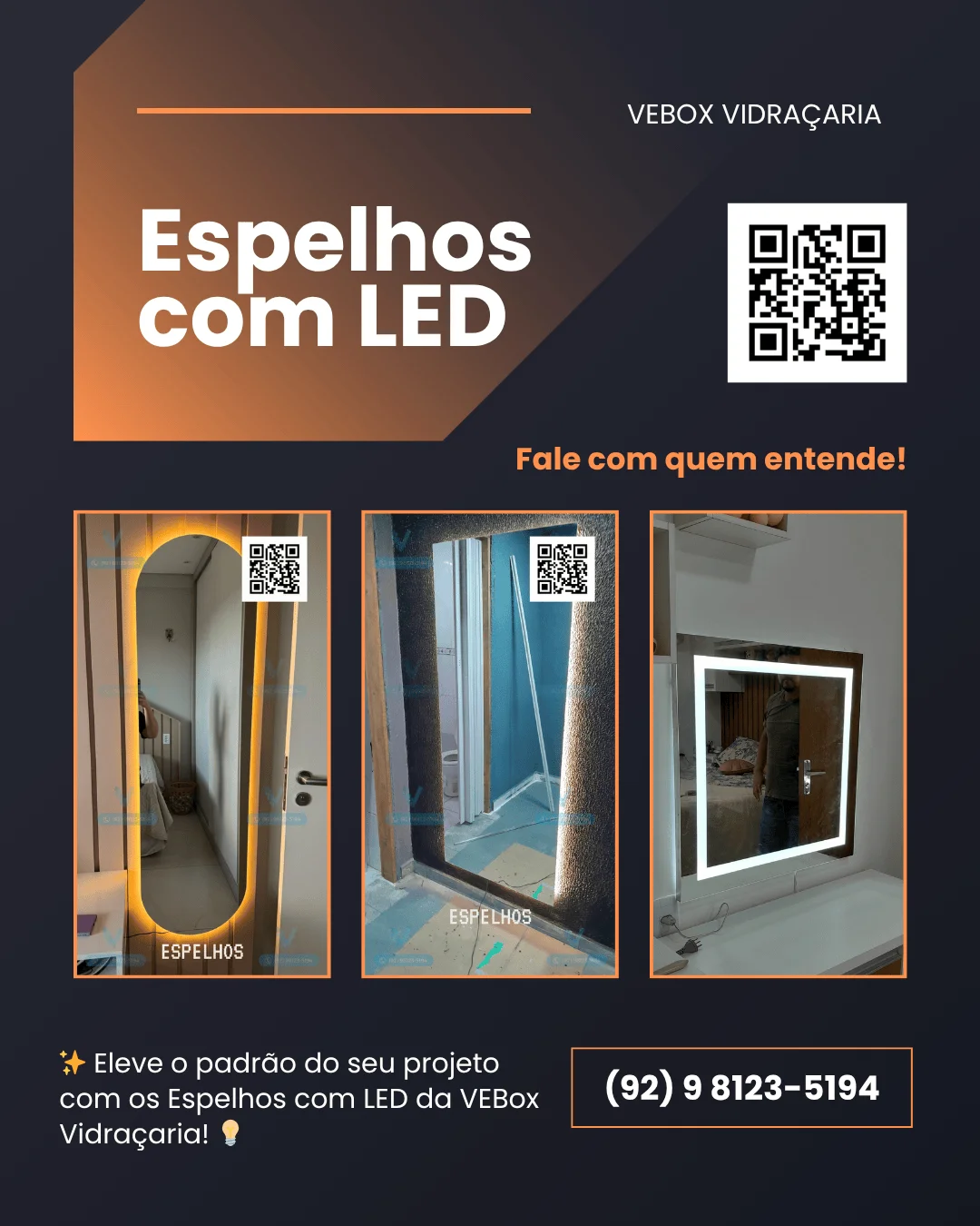 Espelho com LED