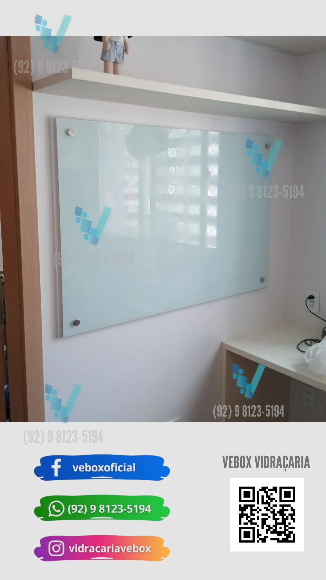 Lousa de Vidro para Estudos