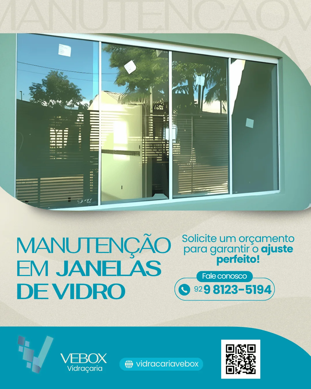 Manutenção de Janelas de Vidro